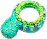 handmade painted paper mache mouse shapped piggy bank 36