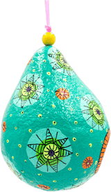 handmade painted paper mache mouse shapped piggy bank 43