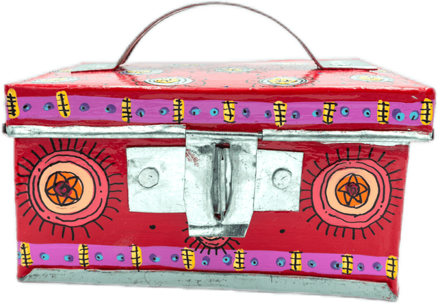 handmade painted paper mache mouse shapped piggy bank 6