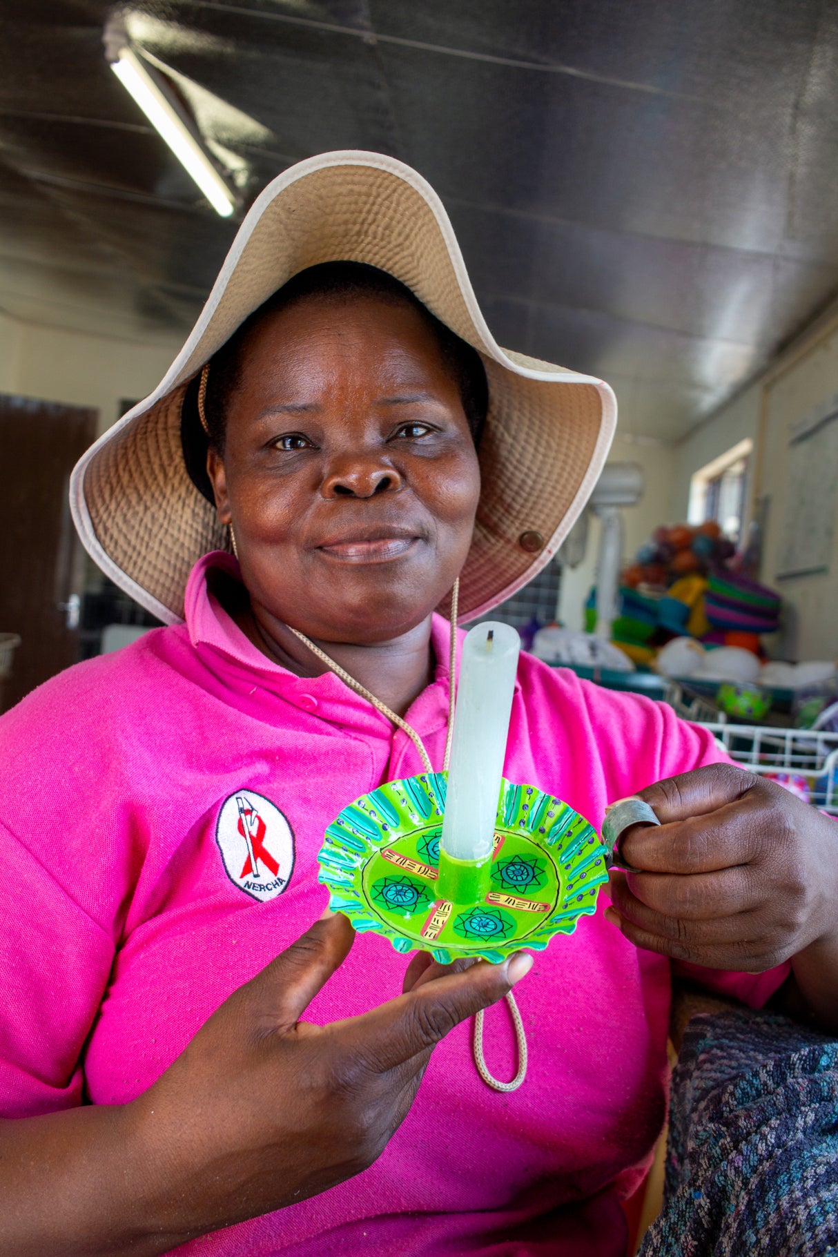 handmade painted wood crocodile 18