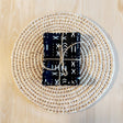 Set of 4 | 8 Napkins | 40x40cm | Black Mudcloth Print, Ankara Wax, 100% Cotton-1