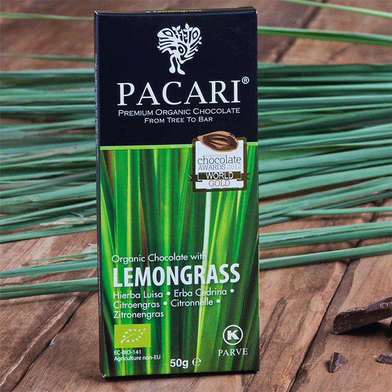 Lemongrass Organic Chocolate Bar