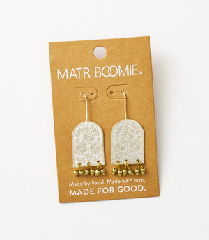 Haveli Etched Statement Earring