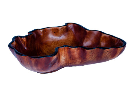 Oval Bowl With African Map Pattern 6