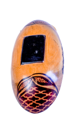 Oval Bowl With African Map Pattern