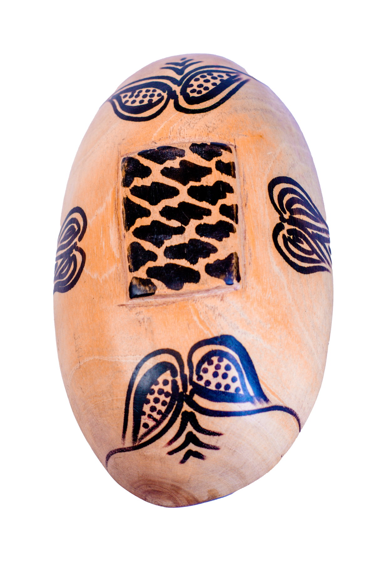 Oval Bowl with Two Compartments & Cheetah Figurine