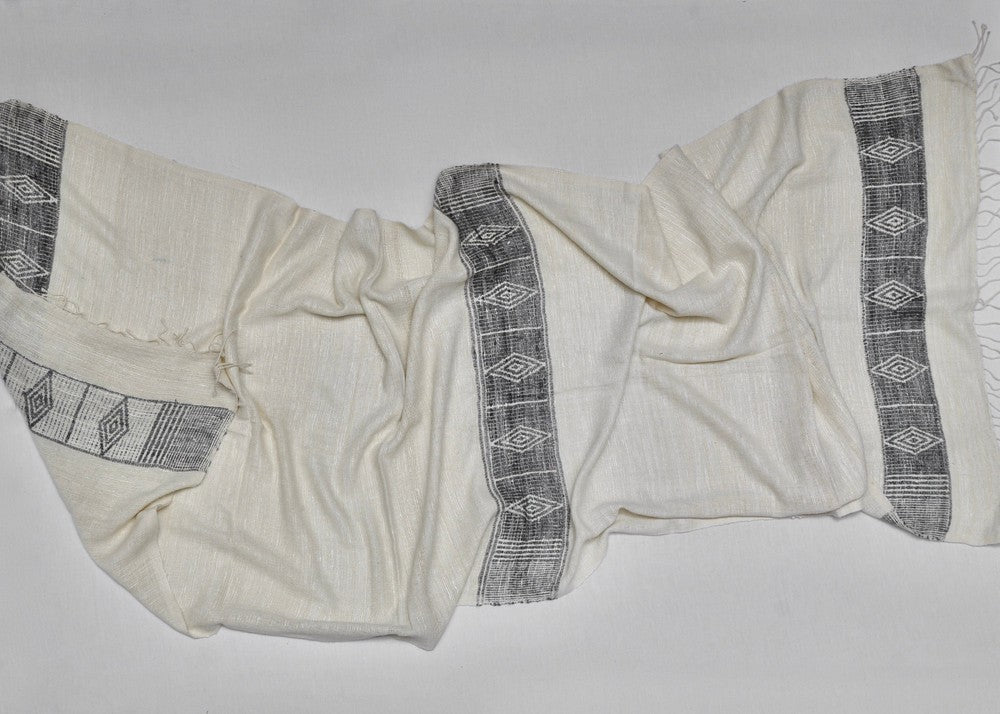 Queen Menon Handwoven Ethiopian Silk Shawl