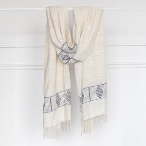 Queen Menon Handwoven Ethiopian Silk Shawl