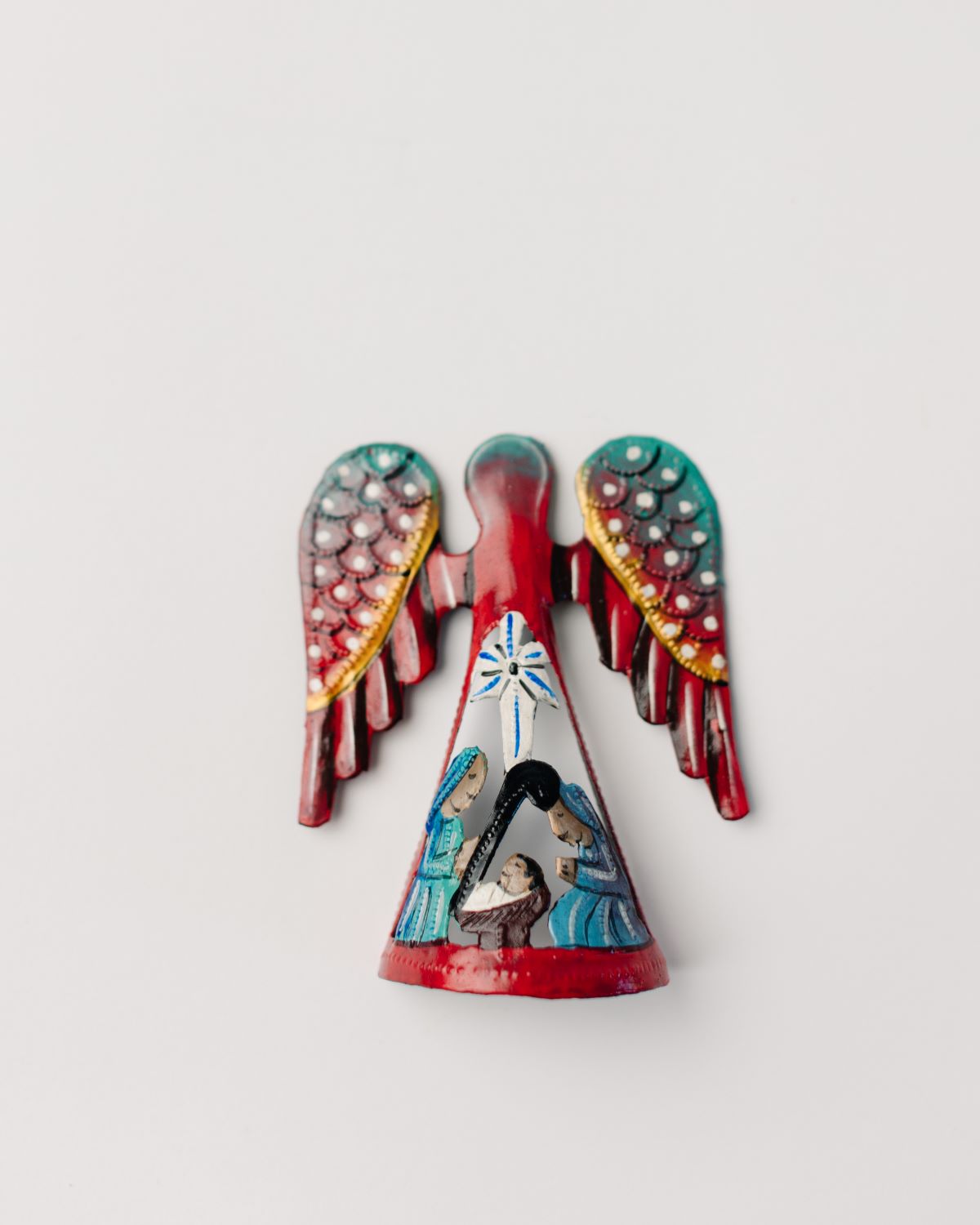 Painted Metal Angel