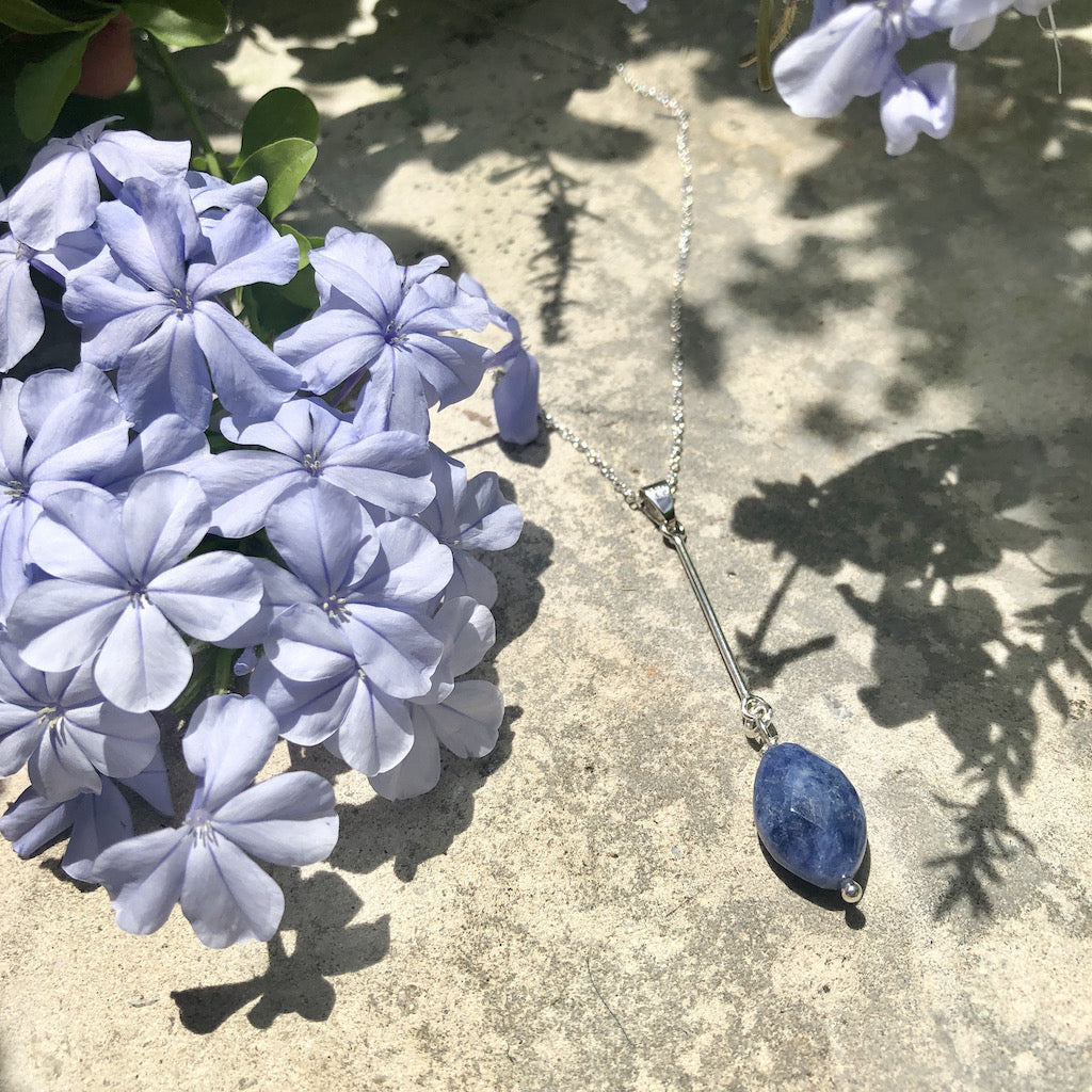 Sodalite Bar Necklace-1