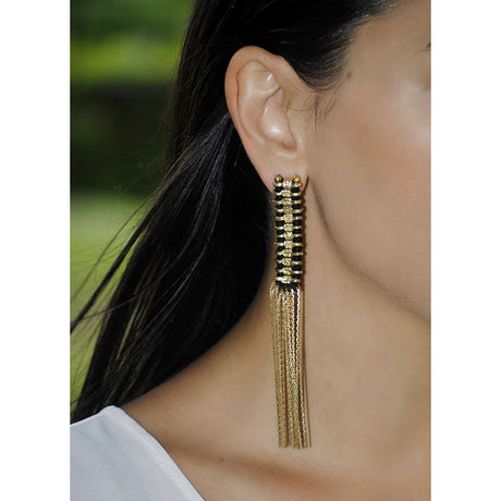 Temple Tassel Earrings-1