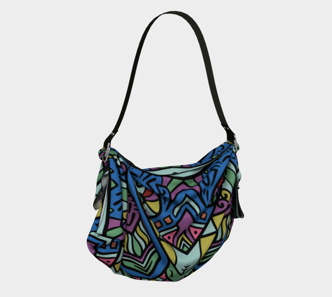 Origami Tote Tribal Mandala-1