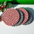 Candy Cane Coaster 4pk-1