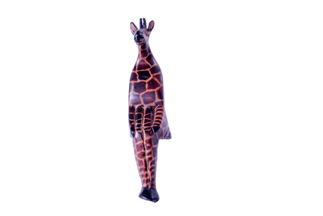 wooden zebra seated yellow 4