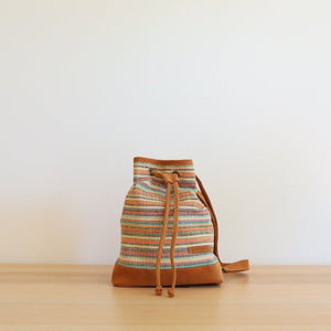 WOVEN Drawstring Bucket Bag