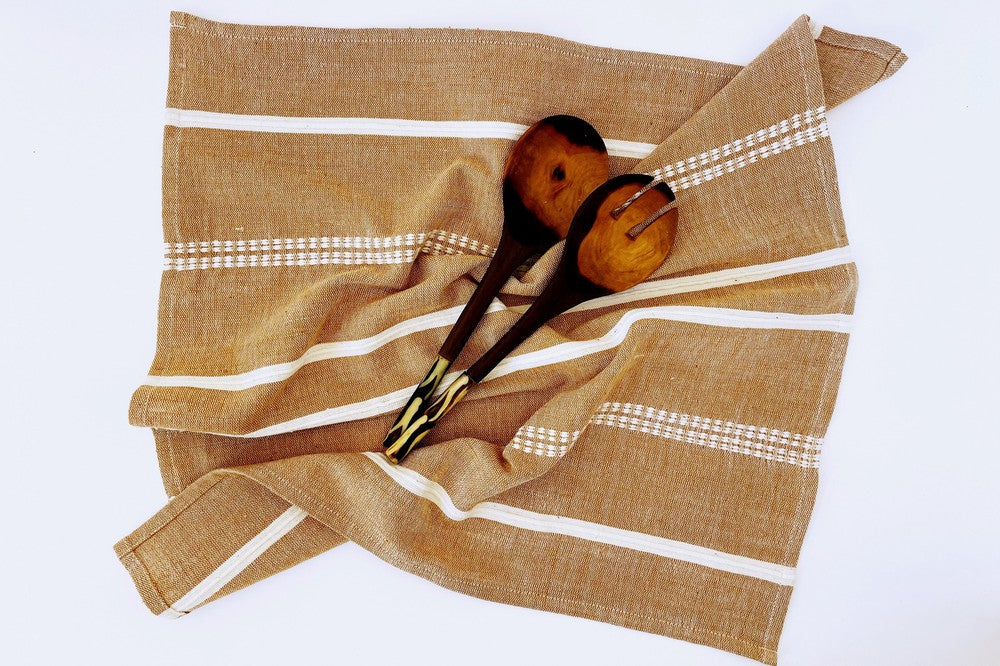 Zenach Handwoven Ethiopian Cotton Napkins | Set of 2