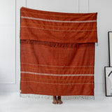Zenach Handwoven Ethiopian Cotton Throw Blanket