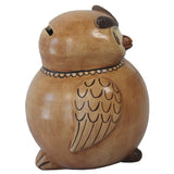 Brown Ceramic Owl Bank-0