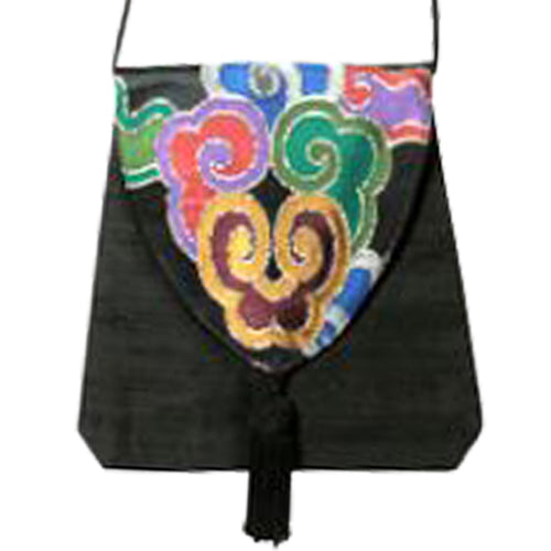 Small Silk Brocade Shoulder Bag from India-0