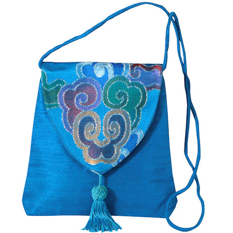 Small Silk Brocade Shoulder Bag from India-1