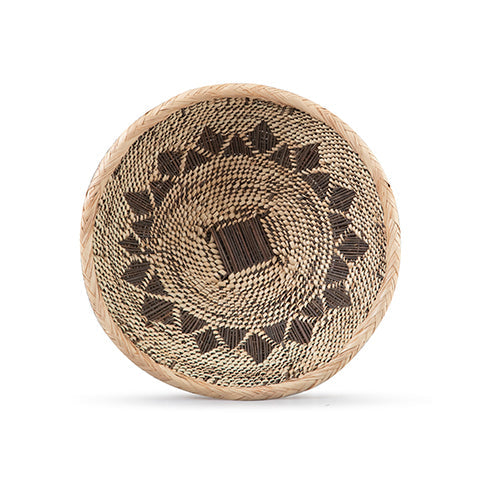 Zambia Double Weave Tonga Pattern Baskets | Natural-1