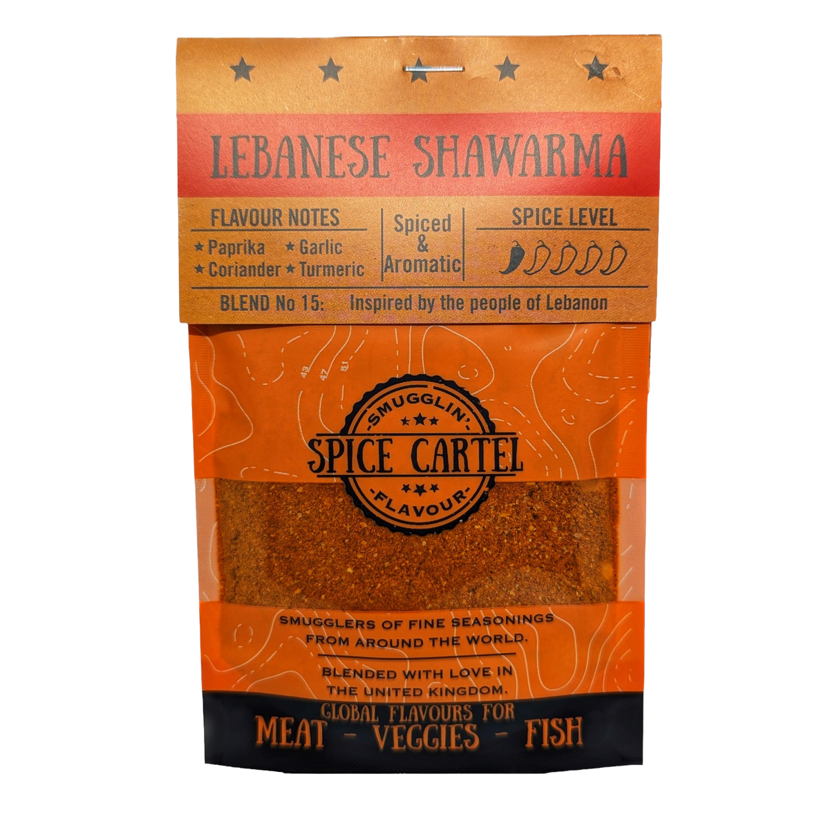 Spice Cartel's Lebanese Shawarma 35g Resealable Pouch-0