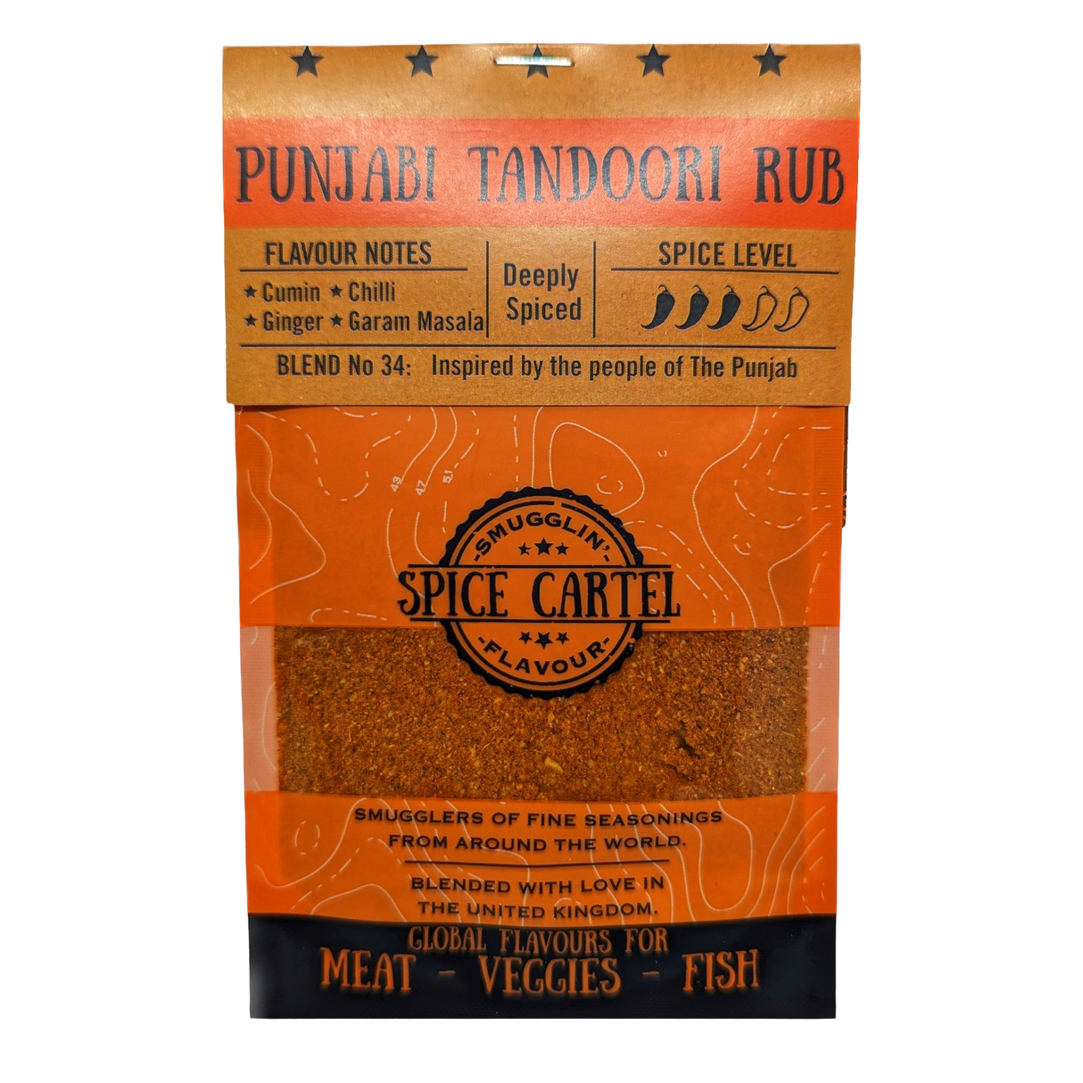 Spice Cartel's Punjabi Tandoor Masala Rub 35g Resealable Pouch-0