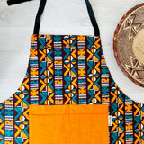 Handmade African Print Apron with Pocket-2