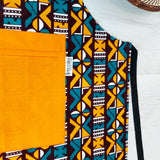 Handmade African Print Apron with Pocket-3