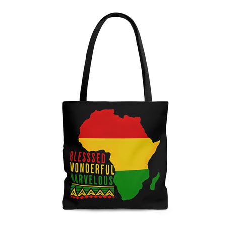 Canvas Tote Bag Blessed Wonderful Marvelous Christian African Heritage Inspiration-1