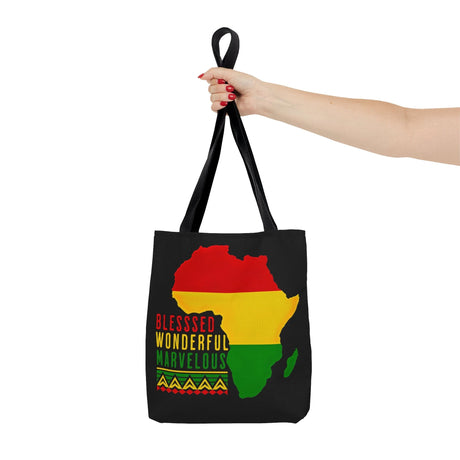 Canvas Tote Bag Blessed Wonderful Marvelous Christian African Heritage Inspiration-4