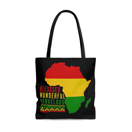 Canvas Tote Bag Blessed Wonderful Marvelous Christian African Heritage Inspiration-2