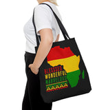 Canvas Tote Bag Blessed Wonderful Marvelous Christian African Heritage Inspiration-11
