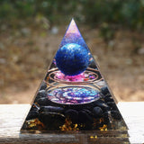 Pyramid Decoration Natural -  Crystal Gravel Energy Tower-6