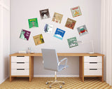 12x2 (24 pcs) TRAVEL THE WORLD WITH THESE ILLUSTRATED STAMP WALL STICKERS-9